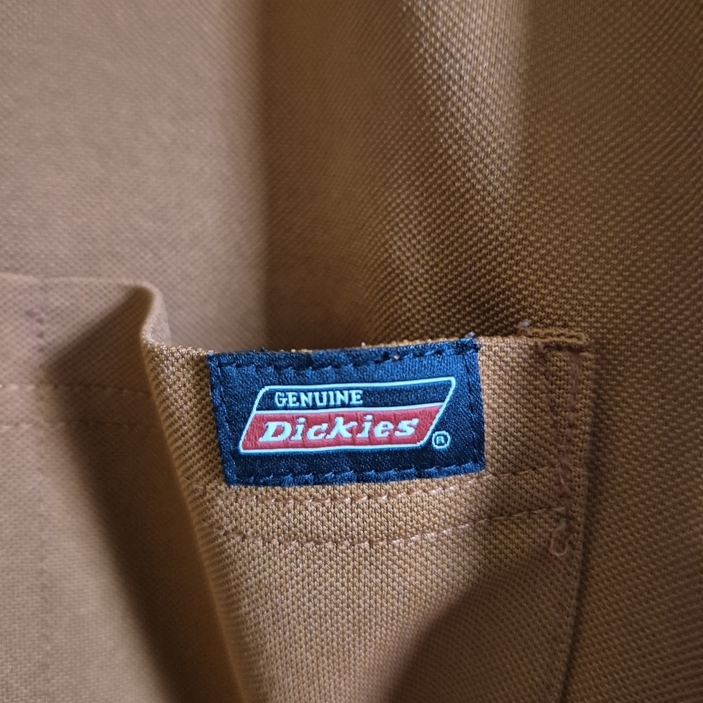Vintage Dickies Brown Long Sleeve Tee Soft Relaxed Fit - Picture 2 of 4